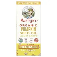 MaryRuth&#x27;s, Organic Pumpkin Seed Oil Liquid Drops, Alcohol Free, 1 fl oz (30 ml)