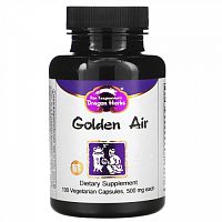 Dragon Herbs, Golden Air, 500 мг, 100 вегетарианских капсул