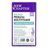 New Chapter, One Daily Prenatal Multivitamin, 30 Vegetarian Tablets