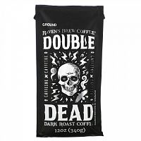 Raven's Brew Coffee, Double Dead, кофе темной обжарки, молотый, 340 г (12 унций)