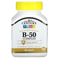 21st Century, B-50 Complex, Prolonged Release, 60 Tablets