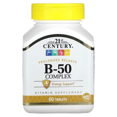 21st Century, B-50 Complex, Prolonged Release, 60 Tablets