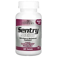 21st Century, Sentry Senior, Multivitamin &amp; Multimineral Supplement, Women 50+, 100 Tablets