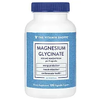 The Vitamin Shoppe, Magnesium Glycinate, 400 mg , 120 Vegetable Capsules (100 mg per Capsule)