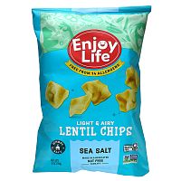 Enjoy Life Foods, Легкие и воздушные чипсы из чечевицы, морская соль, 113 г (4 унции)