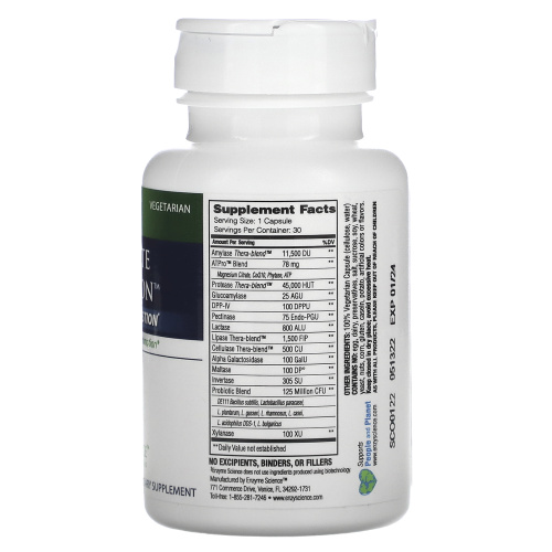 Enzyme Science, Complete Digestion, 30 Capsules фото 2