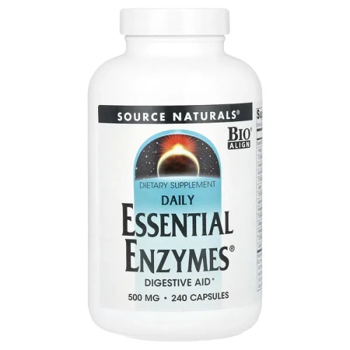 Source Naturals, Daily Essential Enzymes, 500 mg, 240 Capsules