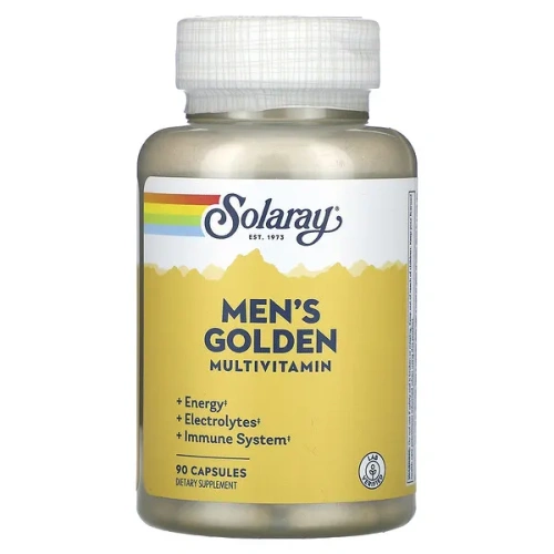 Solaray, Men&#x27;s Golden Multivitamin, 90 Capsules