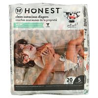 The Honest Company, Подгузники Honest, размер 5, 27+ фунтов, космические путешествия, 20 подгузников