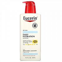 Eucerin, ежедневный увлажняющий лосьон, SPF 15, без отдушек, 500 мл (16,9 жидк. унции)