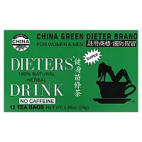 Uncle Lee&#x27;s Tea, Dieters&#x27; 100% Natural Herbal Drink, No Caffeine, 12 Tea Bags, 0.85 oz (24 g)