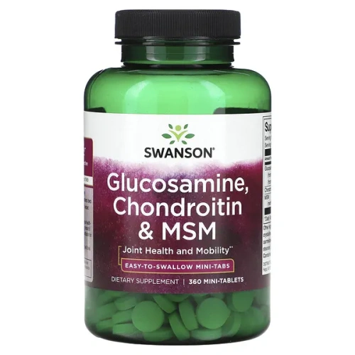 Swanson, Glucosamine, Chondroitin &amp; MSM, 360 Mini Tablets