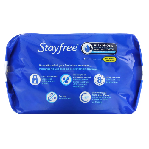 Stayfree, Ультратонкие, обычные, 44 прокладки фото 3