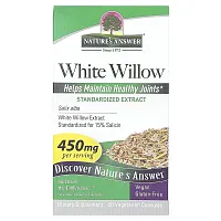 Nature&#x27;s Answer, White Willow, 450 mg , 60 Vegetarian Capsules