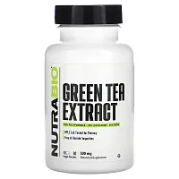 NutraBio, Green Tea Extract, 500 mg, 90 Veggie Capsules