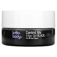 Lottabody, Control Me, Edge Gel, черный, с маслом кокоса и ши, 63,7 г (2,25 унции)