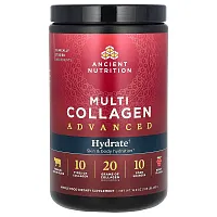 Ancient Nutrition, Multi Collagen Advanced, Hydrate, Berry, 16.9 oz (480 g)