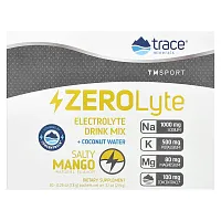 Trace Minerals ®, TM Sport, ZeroLyte, Electrolyte Drink Mix, Salty Mango, 30 Packets, 0.26 oz (7.3 g) Each