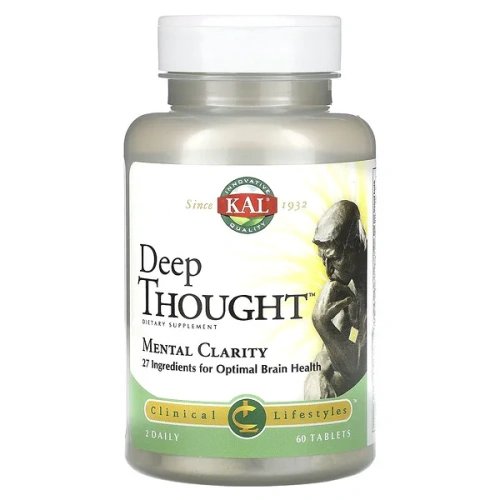 KAL, Deep Thought, Mental Clarity, 60 Tablets