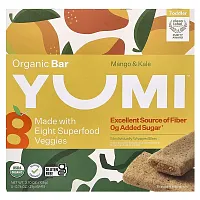 Yumi, Organic Bar, Toddler, Mango &amp; Kale, 5 Bars, 0.74 oz (21 g) Each