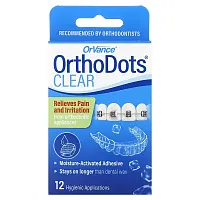 Dentemp, OrthoDots, Clear, 12 Hygienic Applications