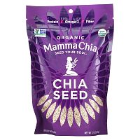 Mamma Chia, органические белые семена чиа, 340 г (12 унций)