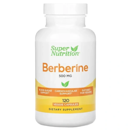 Super Nutrition, Berberine, 500 mg, 120 Veggie Capsules