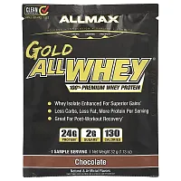 ALLMAX, Gold All Whey, 100% Premium Whey Protein, Chocolate, 1.13 oz (32 g)