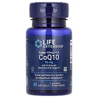 Life Extension, Super Ubiquinol CoQ10 with Enhanced Mitochondrial Support, 50 mg, 30 Softgels