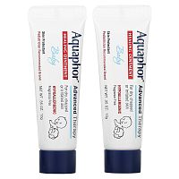 Aquaphor, Детская лечебная мазь, 2 тюбика, 10 г (0,35 унции)