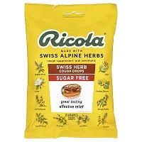 Ricola, Swiss Herb Cough Drops, Sugar Free, 19 Wrapped Drops