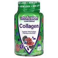 VitaFusion, Collagen Gummies, Natural Berry Pomegranate, 60 Gummies