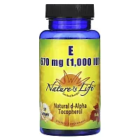 Nature&#x27;s Life, Vitamin E, 670 mg (1,000 IU), 50 Softgels