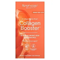 Reserveage Beauty, Collagen Booster with Hyaluronic Acid &amp; Resveratrol, 120 Capsules