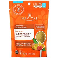 Navitas Organics, Organic Superfood+ Immunity Blend, Vitamin C Powerhouse, 4.2 oz (120 g)