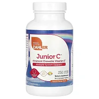 Zahler, Junior C, Advanced Chewable Vitamin C, Natural Orange, 250 mg, 90 Chewable Tablets