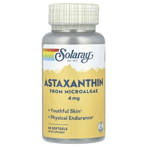 Solaray, Astaxanthin, 4 mg, 60 Softgels