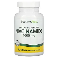 NaturesPlus, Sustained Release Niacinamide, 1000 mg, 90 Tablets