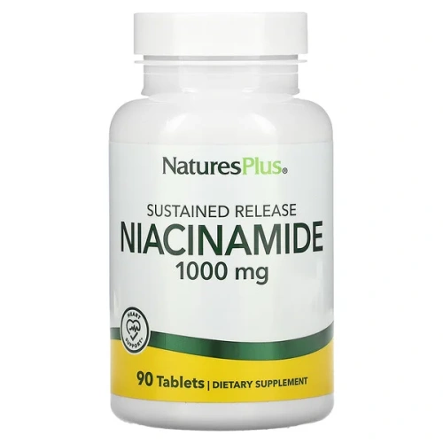 NaturesPlus, Sustained Release Niacinamide, 1000 mg, 90 Tablets