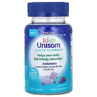 Unisom, Kids Simple Slumbers, Age 4+, Grape, 30 Gummies