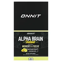 Onnit, Alpha Brain Instant, Memory &amp; Focus, Meyer Lemon, 30 Packets, 0.13 oz (3.6 g) Each