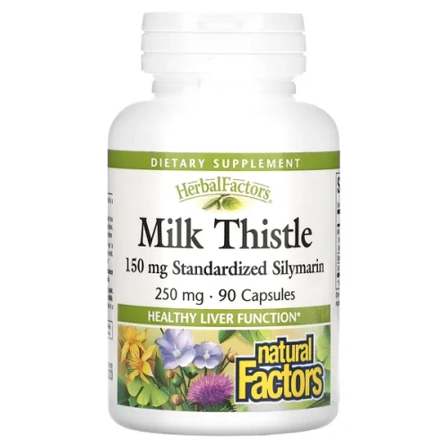 Natural Factors, Milk Thistle, 250 mg, 90 Capsules