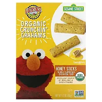 Earth&#x27;s Best, Organic Crunchin&#x27; Grahams, 2+ Years, Honey Sticks, 5.3 oz (150 g)