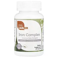 Zahler, Iron Complex, Gentle &amp; Non-Constipating Iron Formula, 100 Capsules