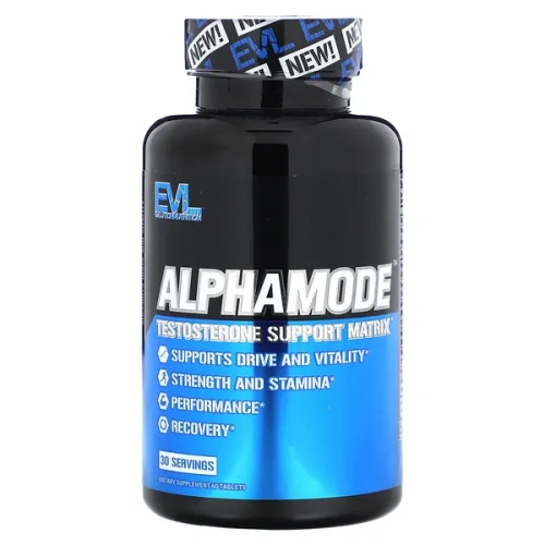 EVLution Nutrition, Alphamode, Testosterone Support Matrix, 60 Tablets