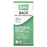 MediNatura, BHI, Back Pain Relief Tables, 100 Tablets