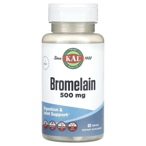 KAL, Bromelain, 500 mg, 60 Tablets