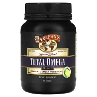 Barlean&#x27;s, Master Blend, Total Omega 3-6-9, Lemonade, 90 Softgels