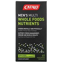 Catalo Naturals, Men's Multi, мультивитамины из цельнопищевой питательной смеси для мужчин, 60 вегетарианских капсул