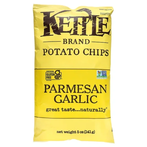 Kettle Foods, Potato Chips, Parmesan Garlic, 5 oz (141 g)